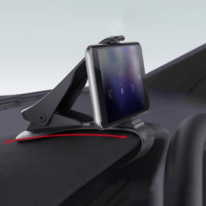 УЦЕНКА Держатель телефона, прищепка на панель приборов, черный - Фото 1