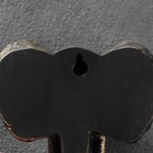 Крючок фигурный "Слон" бронза 4х12х13см - фото 8901568