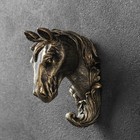 Крючок фигурный "Лошадь" бронза 8х6х11см - Фото 2