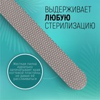 Пилка лазерная для ногтей, односторонняя, 17.5 см, цвет серебристый - Фото 2