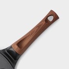 Сковорода-оладница Доляна «Смайлы», d=26 см, ручка soft-touch, литой алюминий, чёрная - Фото 6