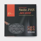 Сковорода-оладница Доляна «Смайлы», d=26 см, ручка soft-touch, литой алюминий, чёрная - Фото 7