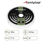 Шнур ONLYTOP universal X4, диаметр 0.14 мм, тест 9.1 кг, 100 м, тёмно-зелёный 4599429 - фото 7170868