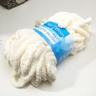 Пряжа фантазийная 100% полиэстер "Softy plush maxi" 250 гр 22 м ванильный лёд - Фото 2