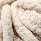 Пряжа фантазийная 100% полиэстер "Softy plush maxi" 250 гр 22 м бежевый жасмин - Фото 3