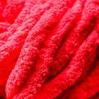 Пряжа фантазийная 100% полиэстер "Softy plush maxi" 250 гр 22 м красный сольферино - Фото 3