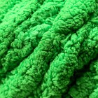 Пряжа фантазийная 100% полиэстер "Softy plush maxi" 250 гр 22 м травяной зелёный - Фото 3