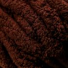 Пряжа фантазийная 100% полиэстер "Softy plush maxi" 250 гр 22 м тёмный шоколад - Фото 3