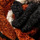 Пряжа фантазийная 100% полиэстер "Softy plush maxi" 250 гр 22 м меланж сливочно-чёрный - Фото 3
