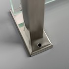 Полка для ванной комнаты, 40×14,5×7 см, металл, стекло - Фото 3