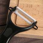 Набор кухонных принадлежностей «Хищник», лезвие 8,5 см, 12,5 см, 17 см, 20 см, 20 см, керамическая овощечистка - фото 61867971