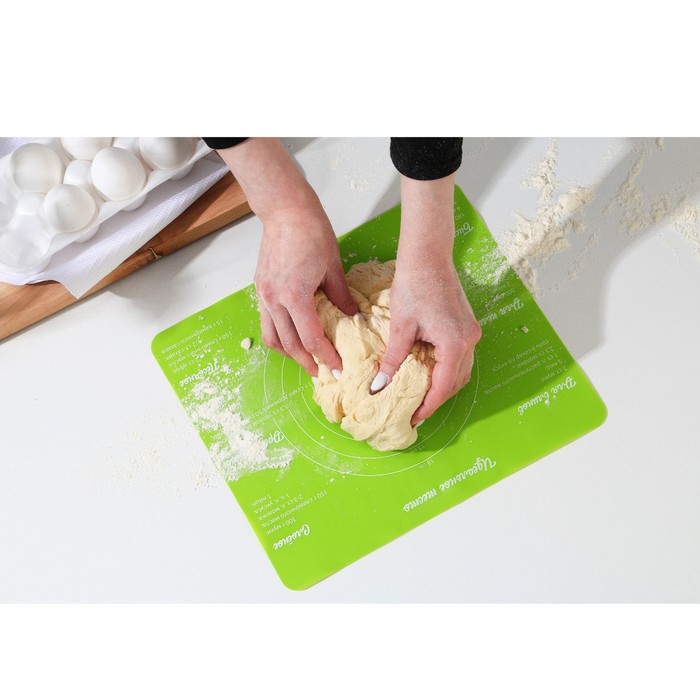 Силиконовый коврик для выпечки «Идеальное тесто», 29 х 26 см - Фото 1
