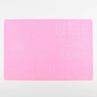 Силиконовый коврик для выпечки «Готовим с любовью», 64×45 см - Фото 2