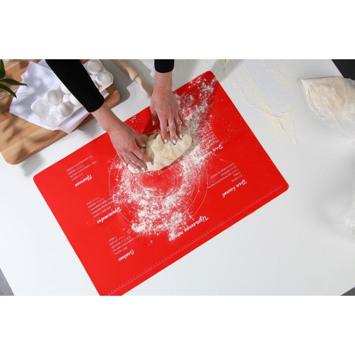 Силиконовый коврик для выпечки «Идеальное тесто», 64 х 45 см - Фото 1