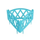 Ограждение декоративное, 35 × 232 см, 4 секции, пластик, бирюзовое, MODERN, Greengo - Фото 9