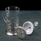 Френч-пресс стеклянный Доляна «Фараон», 600 мл, 14×11×21,5 см - фото 68044683