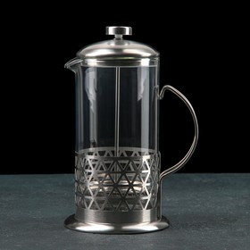 Френч-пресс стеклянный Доляна «Фараон», 1 л, 15,5×12×24,5 см 4501354