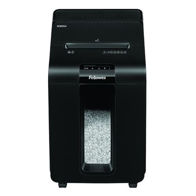 Шредер Fellowes AutoMax 100M (P-4), фрагменты 4x10мм, 100листов одн, скобы, пл.карты, 23л