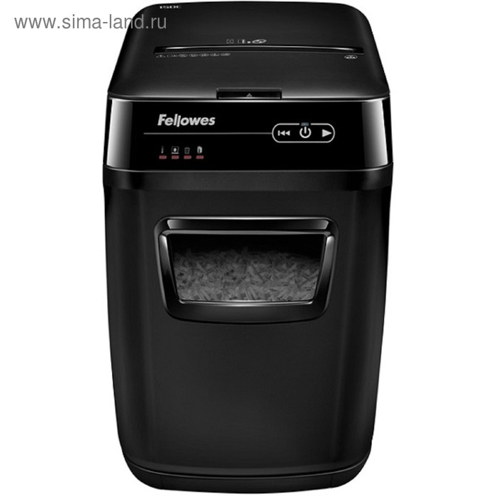 Шредер Fellowes AutoMax 150C (P-4), фрагменты 4x38мм, 150 листов одн, скобы,пл.карты,CD, 32л - Фото 1