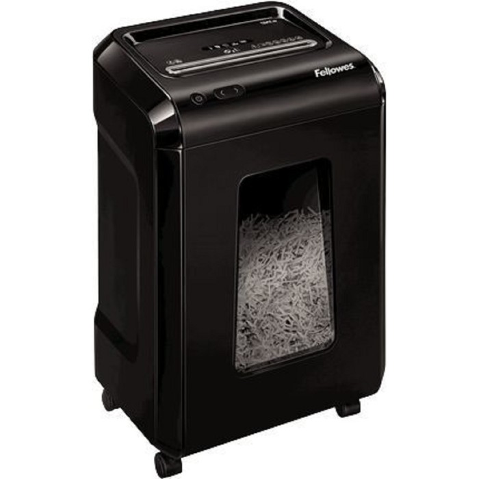 Шредер Fellowes PowerShred 92Cs (P-4), фрагменты 4x38мм,18 листов одн,скобы,пл.карты,CD,25л - фото 51652756