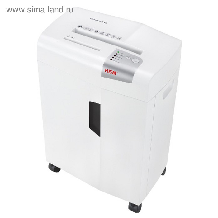 Шредер HSM ShredStar X15 (P-4), фрагменты 4x37мм,17 листов одн,скрепки,скобы,пл.карты,CD,25л - Фото 1