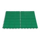 Модульное покрытие, 30 × 30 см, пластик, зелёное, 1 шт. - Фото 2