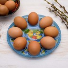 Стеклянная подставка «Цыплята», на 8 яиц - Фото 5