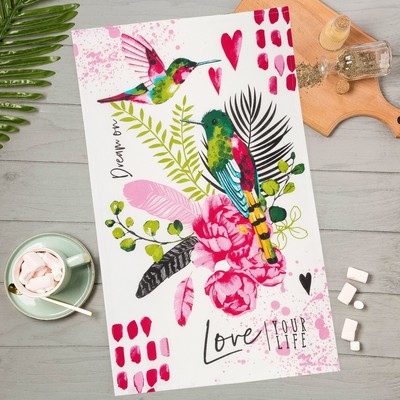 Полотенце кухонное «Счастливые птички» 35×60 см