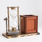 Часы песочные «Селин», сувенирные, органайзер для канцелярии, 15.5×6.4×12 см - Фото 2