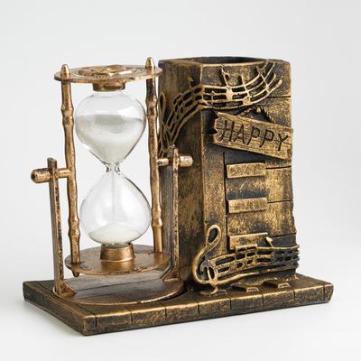 Часы песочные «Ноты», органайзер, сувенирные, 14.5×8×13 см