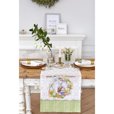 Дорожка на стол «Уютная Пасха», 40×146 см, 100% хлопок, саржа 190 г/м²