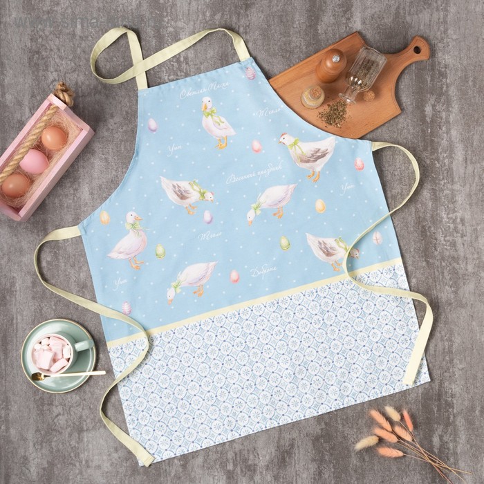 Фартук Этель «Пасхальные радости» 60х70 см, 100% хлопок, саржа 190 гр/м2 - Фото 1