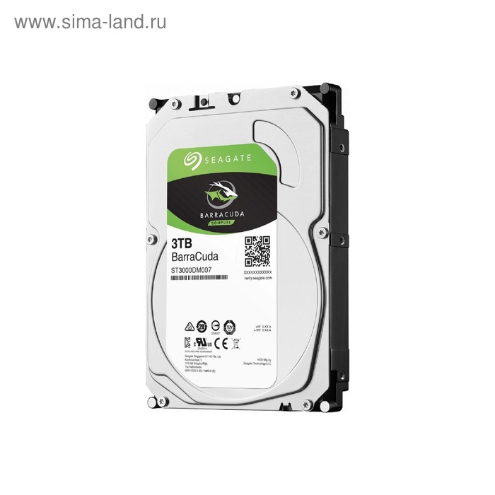 Жесткий диск Seagate Original Barracuda, 3Тб, SATA-III, 3.5" - Фото 1