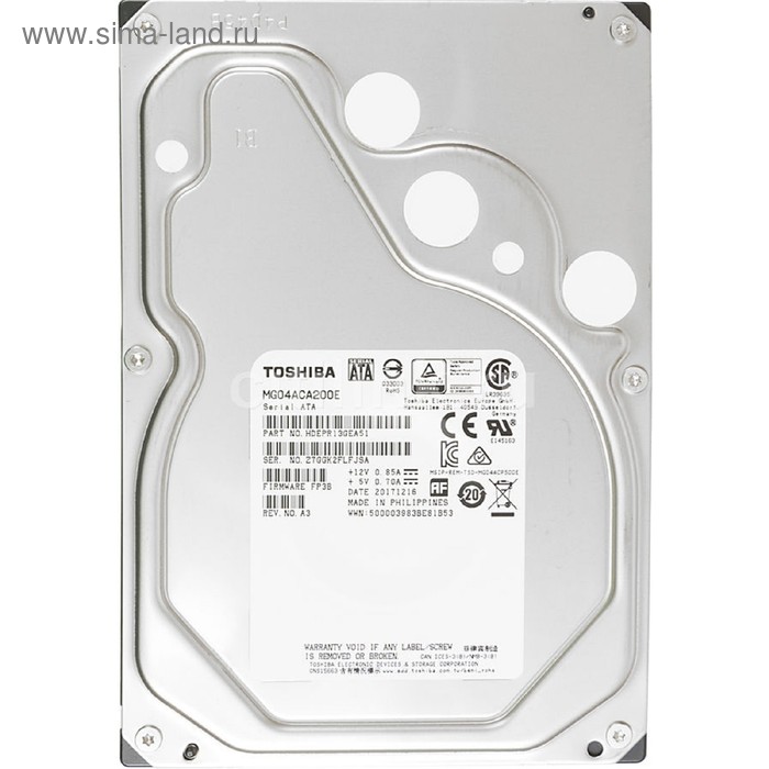 Жесткий диск Toshiba Enterprise Capacity, 2Тб, SATA-III, 3.5" - Фото 1