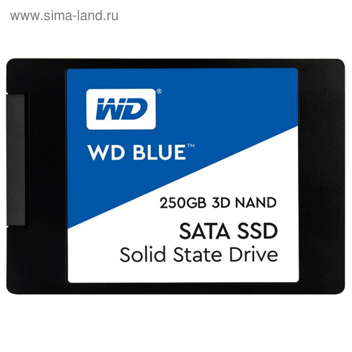 Накопитель SSD WD Original Blue WDS250G2B0A, 250Гб, SATA III, 2.5" - Фото 1