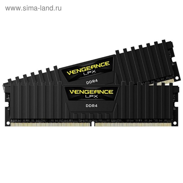 Память DDR4 Corsair CMK16GX4M2A2666C16, 8Гбx2, 2666 МГц, PC4-21300, DIMM - Фото 1
