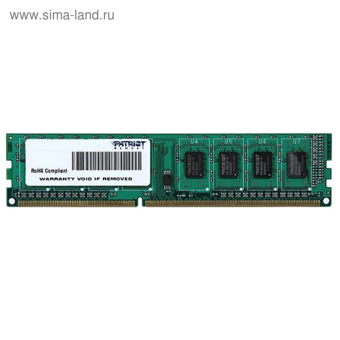 Память DDR4 Patriot PSD416G24002, 16Гб, 2400 МГц, PC4-17000, DIMM - Фото 1