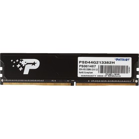 

Память DDR4 Patriot PSD44G213382, 4Гб, 2133 МГц, PC4-17000, DIMM