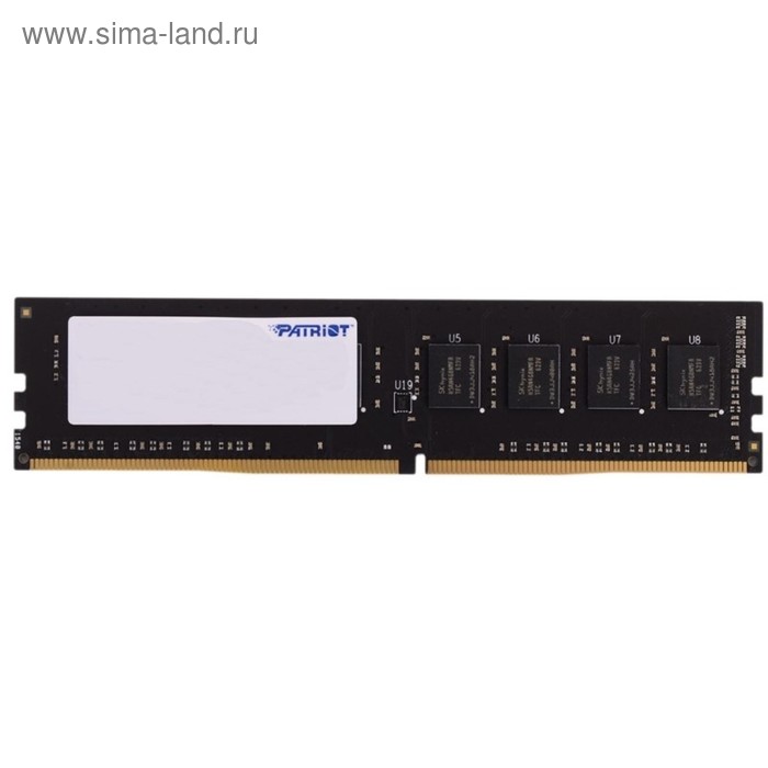 Память DDR4 Patriot PSD44G240081, 4Гб, 2400 МГц, PC4-19200, DIMM - Фото 1