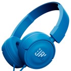 Наушники JBL T450, накладные, 1.2 м, проводные, синие - Фото 1