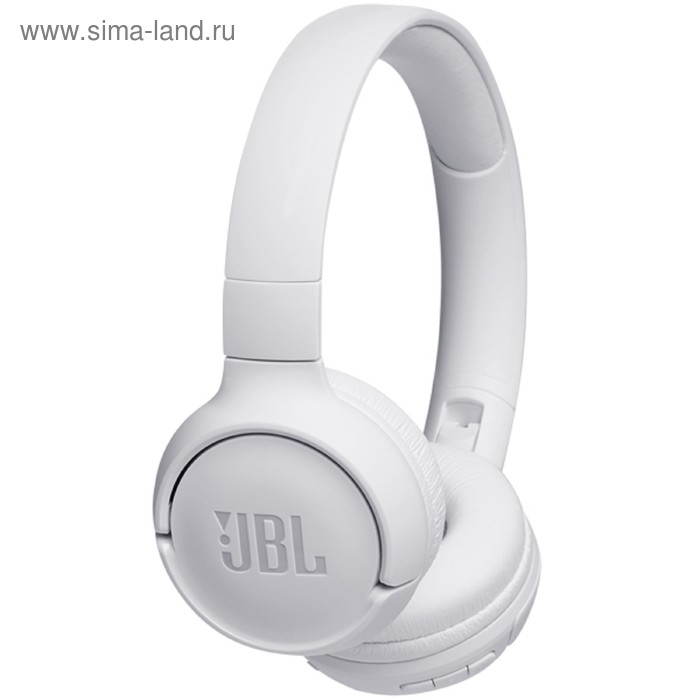 Наушники JBL T500BT, накладные, беспроводные, Bluetooth 4.1, белые - Фото 1
