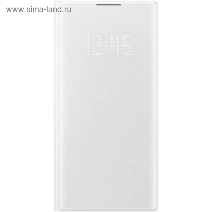 Чехол флип-кейс для Samsung Galaxy Note 10 LED View Cover, белый (EF-NN970PWEGRU) - Фото 1