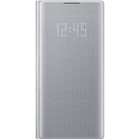 Чехол флип-кейс для Samsung Galaxy Note 10 LED View Cover, серебристый (EF-NN970PSEGRU) - Фото 1