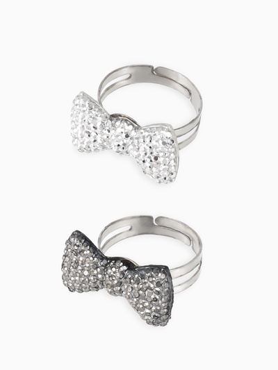 Кольцо молодёжное «Бантик» безразмерное, цвет МИКС