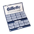 Сменные лезвия Gillette Rubie Platinum для безопасных бритв 5шт - фото 299915454