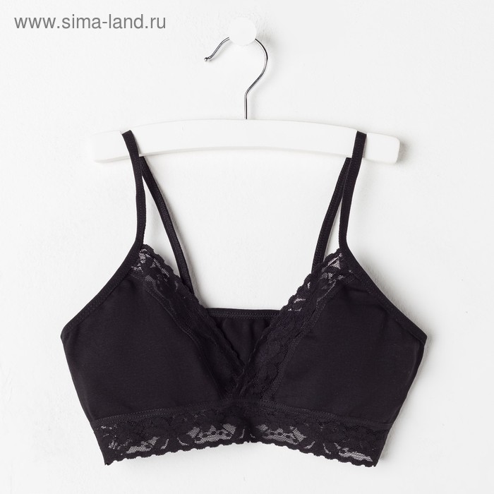 Топ для девочки, цвет чёрный, рост 146-152 см (12) - Фото 1
