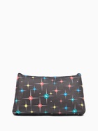 Косметичка на молнии плоская, с принтом, чёрная/разноцветная - Фото 3