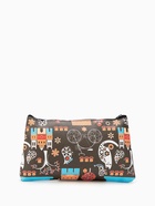 Косметичка на молнии, цвет тёмно-коричневый 4608508