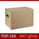 Коробка с крышкой 250 x 340 x 260 мм, Calligrata, микрогофрокартон, коричневый - Фото 1