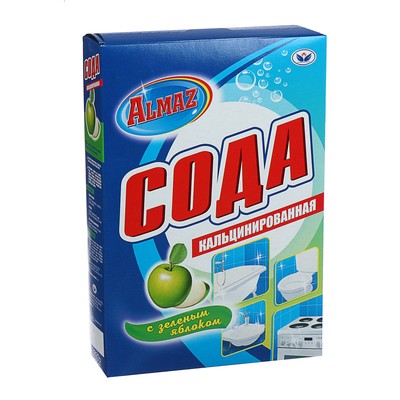 Сода кальцинированная Almaz, зеленое яблоко, 600 г